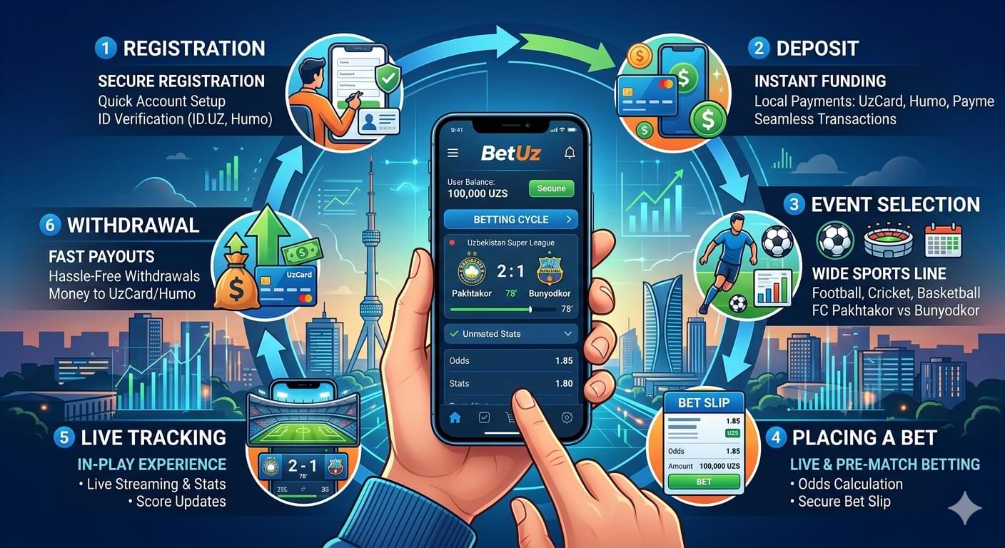 How Digital Sports Betting Platforms in Uzbekistan Build a Complete User Experience From Registration to Withdrawals